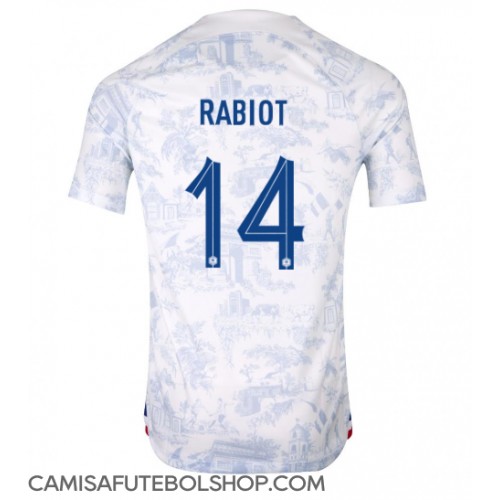 Camisa de time de futebol França Adrien Rabiot #14 Replicas 2º Equipamento Mundo 2022 Manga Curta